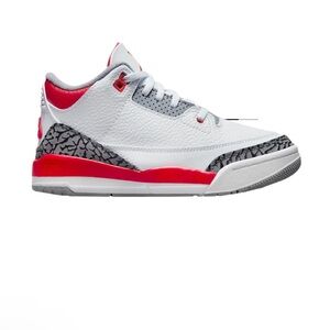Nike Air Jordan 3 Retro Kids Leather Sneakers sz 1 Y